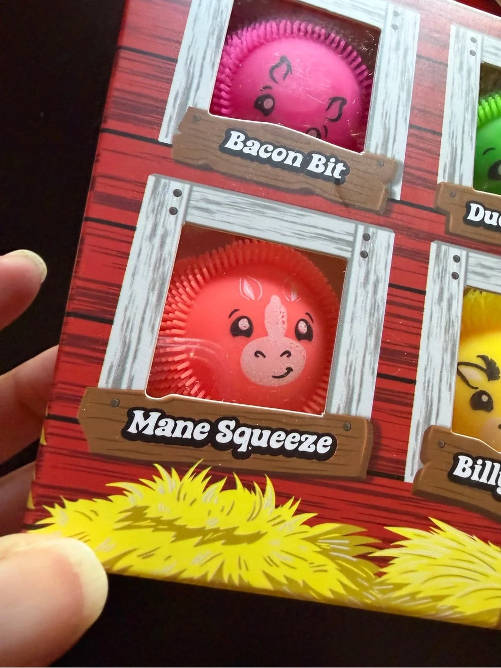 New Nee Doh Teenie Fuzz Ball Farmyard Squishy Toy 4 pack Tractor Supply Rare